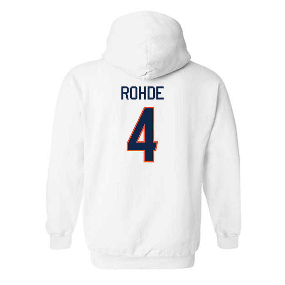 Virginia - NCAA Men's Basketball : Andrew Rohde - Hooded Sweatshirt Replica Shersey