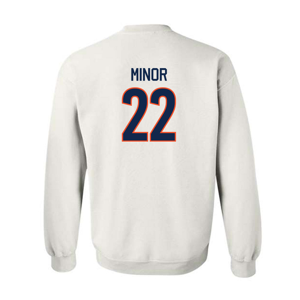 Virginia - NCAA Men's Basketball : Jordan Minor - Crewneck Sweatshirt Replica Shersey