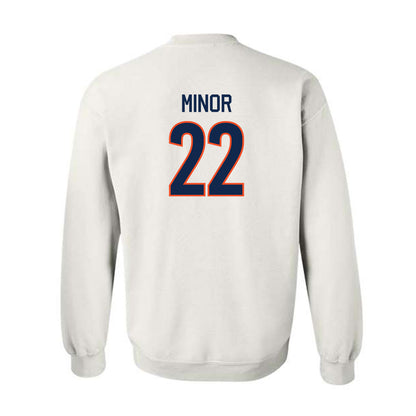 Virginia - NCAA Men's Basketball : Jordan Minor - Crewneck Sweatshirt Replica Shersey