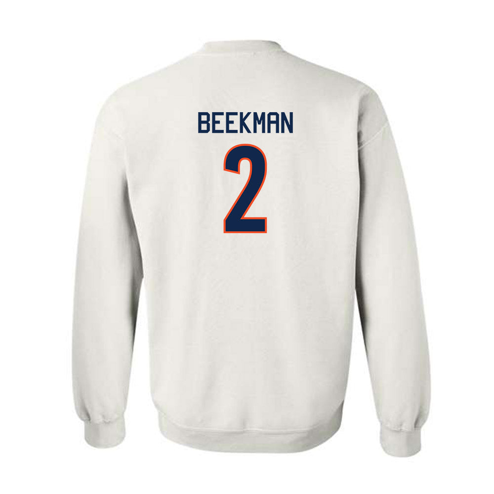 Virginia - NCAA Men's Basketball : Reece Beekman - Crewneck Sweatshirt Replica Shersey