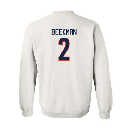 Virginia - NCAA Men's Basketball : Reece Beekman - Crewneck Sweatshirt Replica Shersey