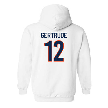 Virginia - NCAA Men's Basketball : Elijah Gertrude - Hooded Sweatshirt Replica Shersey