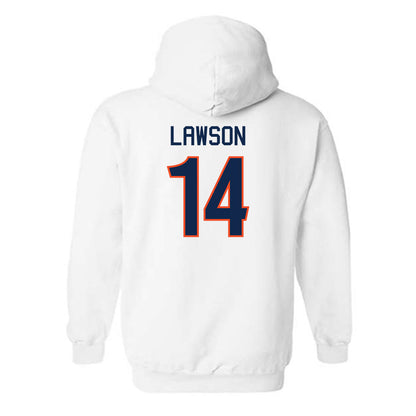 Virginia - NCAA Women's Basketball : Kaydan Lawson - Hooded Sweatshirt Replica Shersey