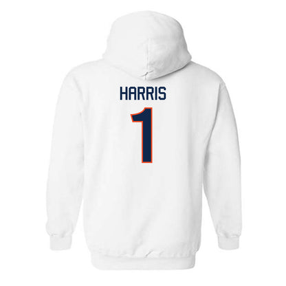 Virginia - NCAA Men's Basketball : Dante Harris - Hooded Sweatshirt Replica Shersey