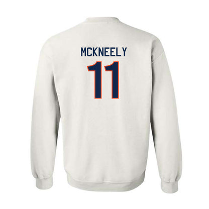 Virginia - NCAA Men's Basketball : Isaac McKneely - Crewneck Sweatshirt Replica Shersey