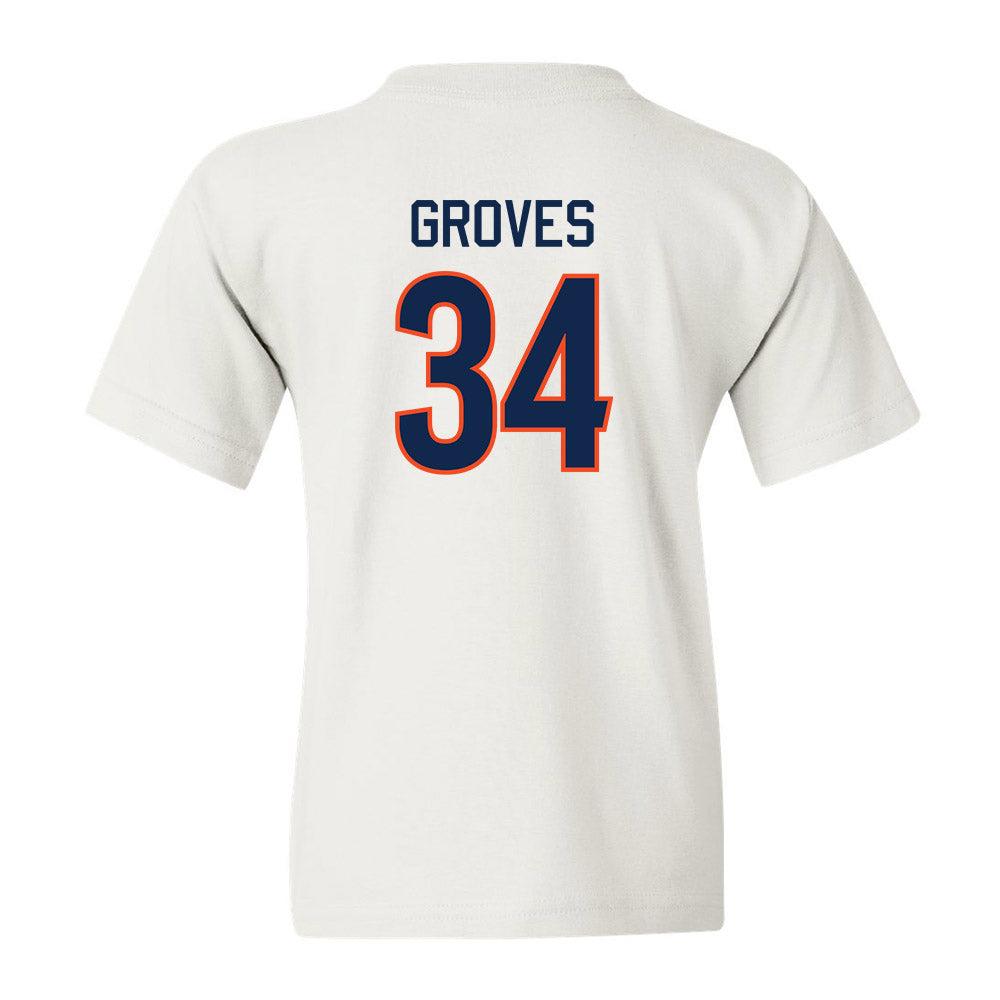 Virginia - NCAA Men's Basketball : Jacob Groves - Youth T-Shirt Replica Shersey