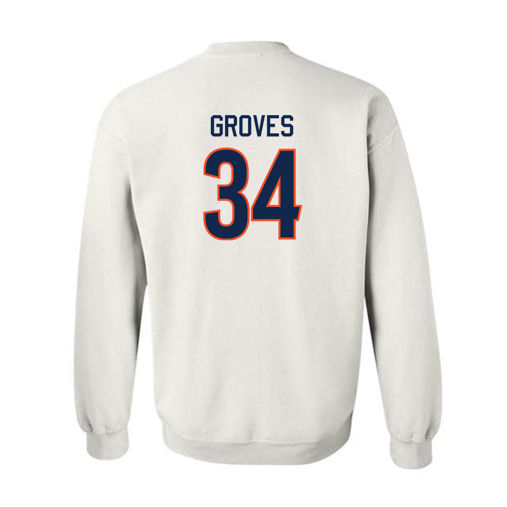 Virginia - NCAA Men's Basketball : Jacob Groves - Crewneck Sweatshirt Replica Shersey