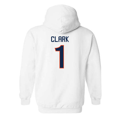 Virginia - NCAA Women's Basketball : Paris Clark - Hooded Sweatshirt Replica Shersey