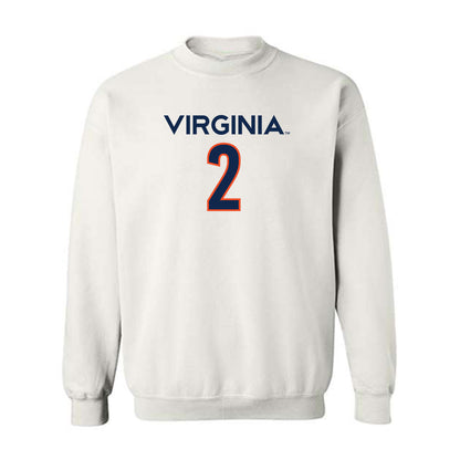 Virginia - NCAA Men's Basketball : Reece Beekman - Crewneck Sweatshirt Replica Shersey