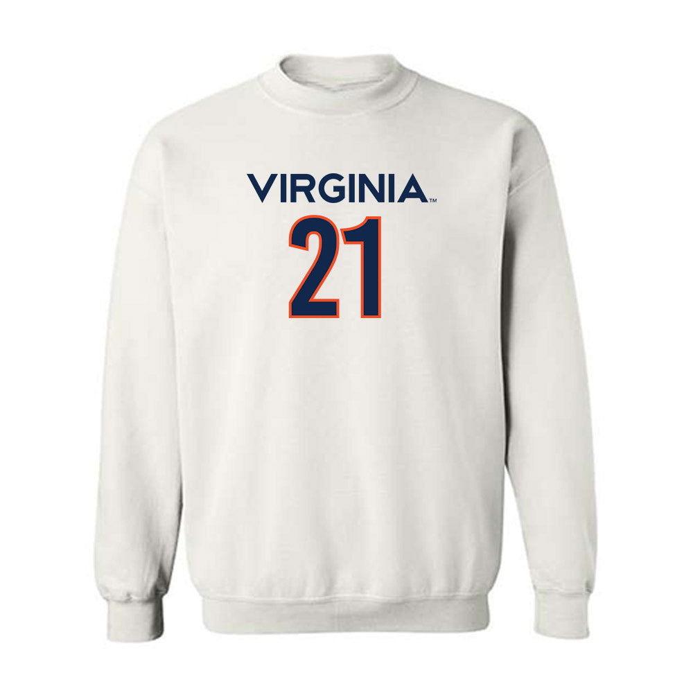 Virginia - NCAA Women's Basketball : Kymora Johnson - Crewneck Sweatshirt Replica Shersey