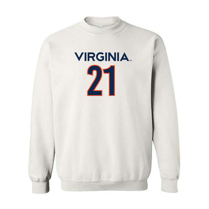 Virginia - NCAA Women's Basketball : Kymora Johnson - Crewneck Sweatshirt Replica Shersey