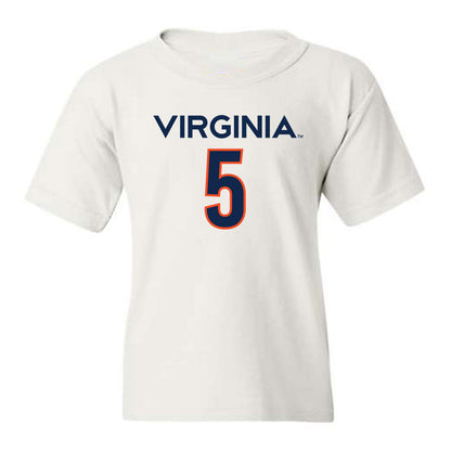 Virginia - NCAA Women's Basketball : Yonta Vaughn - Youth T-Shirt Replica Shersey