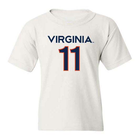 Virginia - NCAA Men's Basketball : Isaac McKneely - Youth T-Shirt Replica Shersey