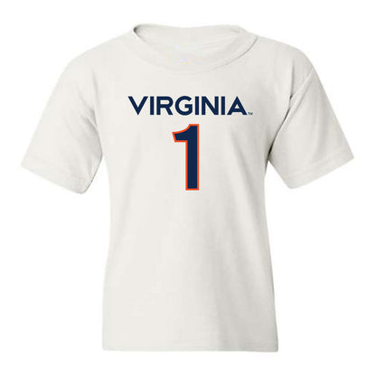 Virginia - NCAA Women's Basketball : Paris Clark - Youth T-Shirt Replica Shersey