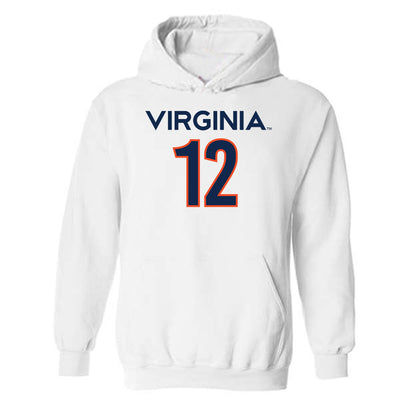 Virginia - NCAA Men's Basketball : Elijah Gertrude - Hooded Sweatshirt Replica Shersey