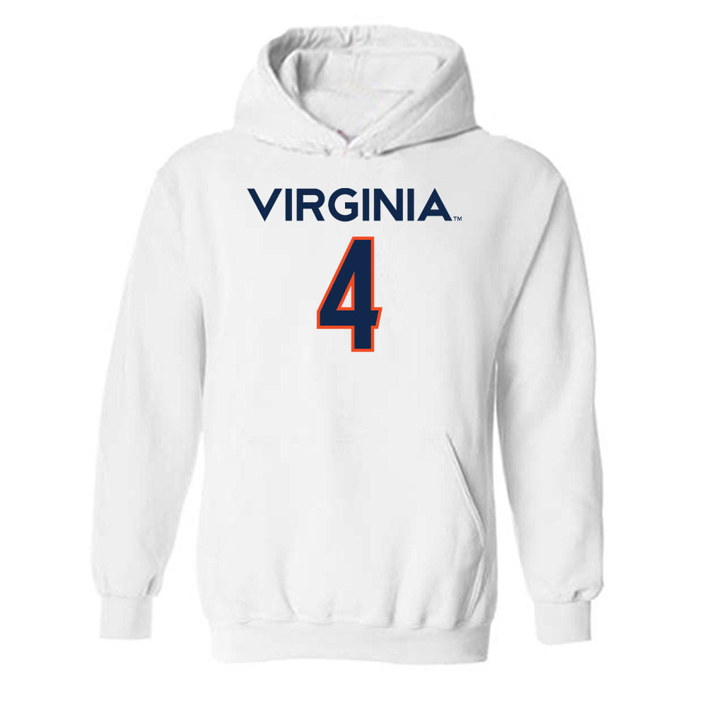 Virginia - NCAA Men's Basketball : Andrew Rohde - Hooded Sweatshirt Replica Shersey