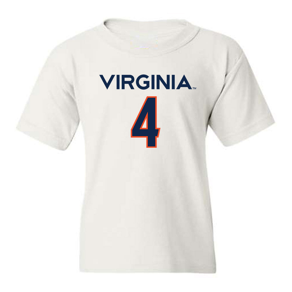 Virginia - NCAA Women's Basketball : Jillian Brown - Youth T-Shirt Replica Shersey