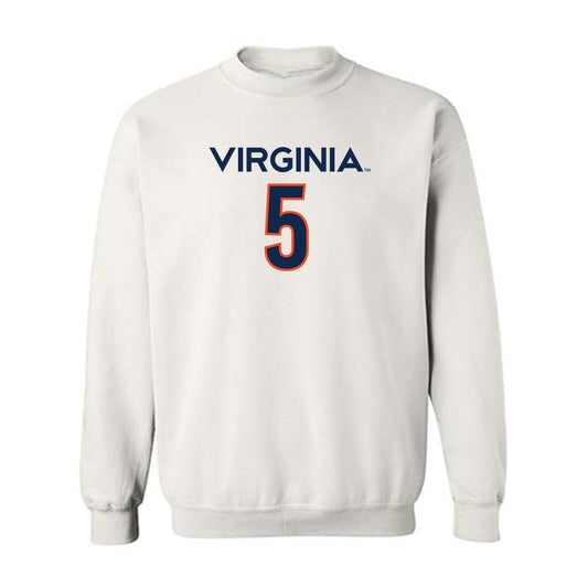 Virginia - NCAA Women's Basketball : Yonta Vaughn - Crewneck Sweatshirt Replica Shersey