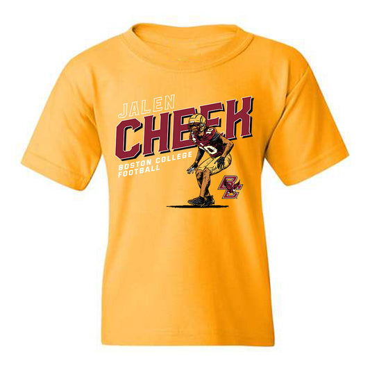 Boston College - NCAA Football : Jalen Cheek - Caricature Youth T-Shirt