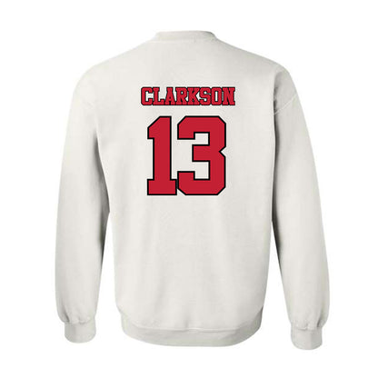 Utah - NCAA Baseball : TJ Clarkson - Crewneck Sweatshirt Replica Shersey
