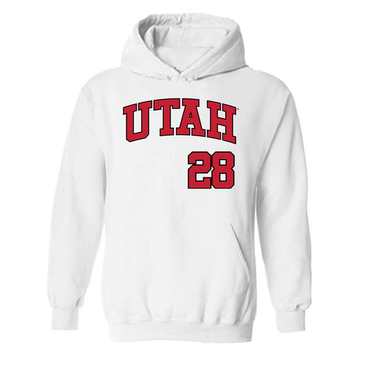 Utah - NCAA Baseball : Jaden Harris - Hooded Sweatshirt Replica Shersey