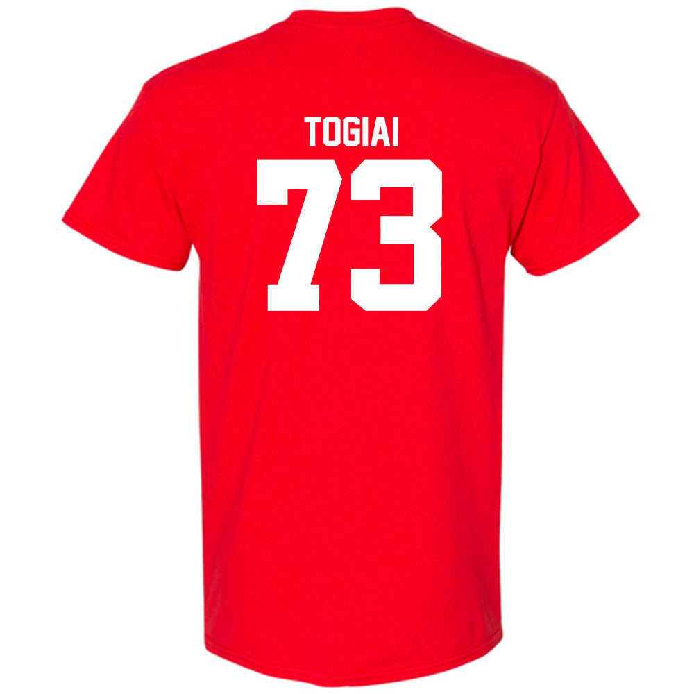 Utah - NCAA Football : Tanoa Togiai - Red Replica Shersey Short Sleeve T-Shirt