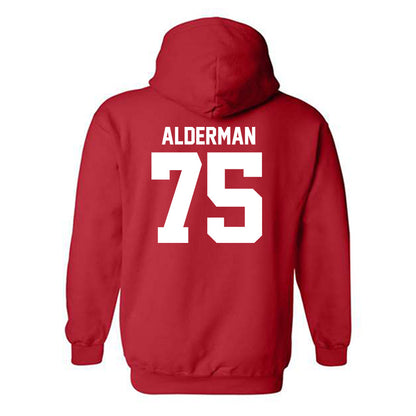 Utah - NCAA Football : Roger Alderman - Hooded Sweatshirt Replica Shersey