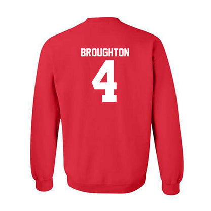 Utah - NCAA Football : JaTravis Broughton - Red Replica Shersey Sweatshirt
