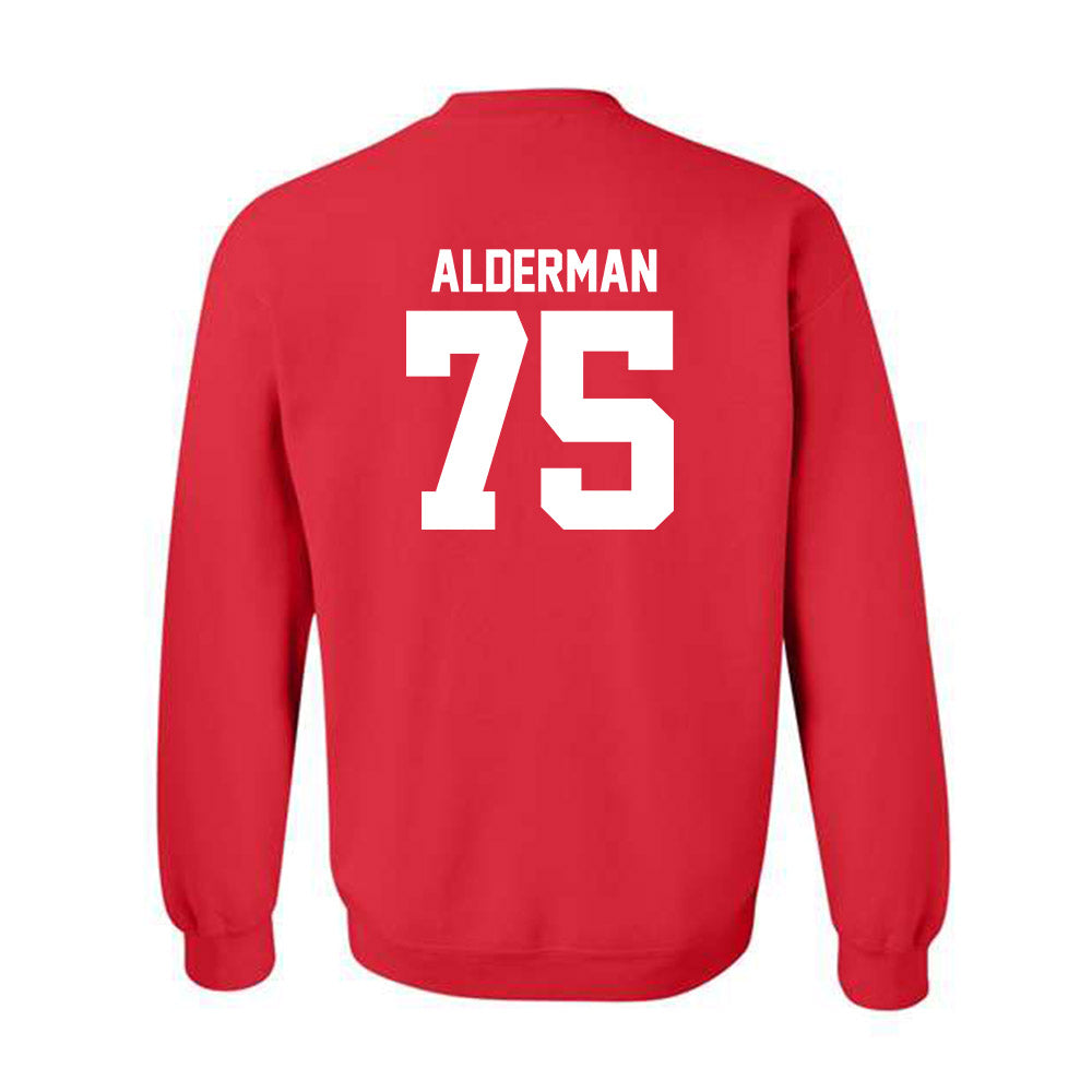 Utah - NCAA Football : Roger Alderman - Crewneck Sweatshirt Replica Shersey