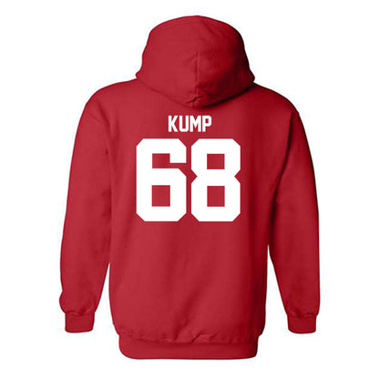Utah - NCAA Football : Jaren Kump - Red Replica Shersey Hooded Sweatshirt