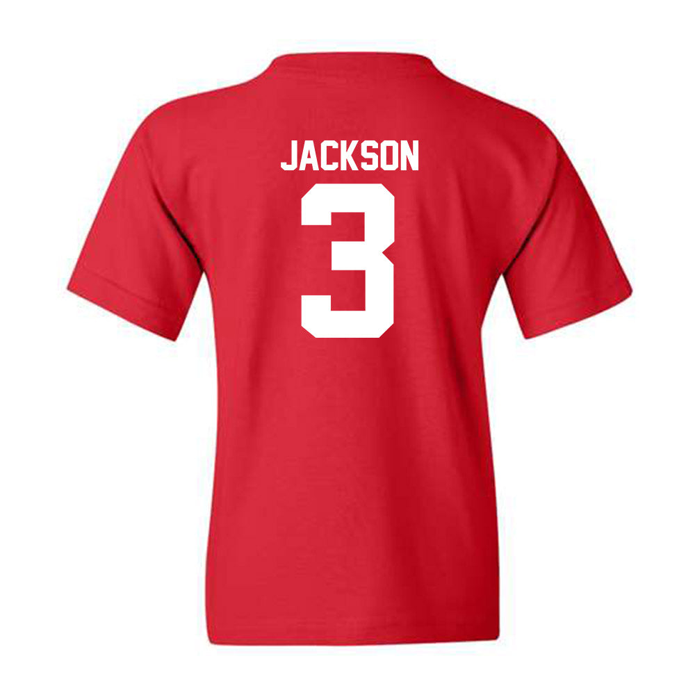 Utah - NCAA Football : Ja'Quinden Jackson - Red Replica Shersey Youth T-Shirt
