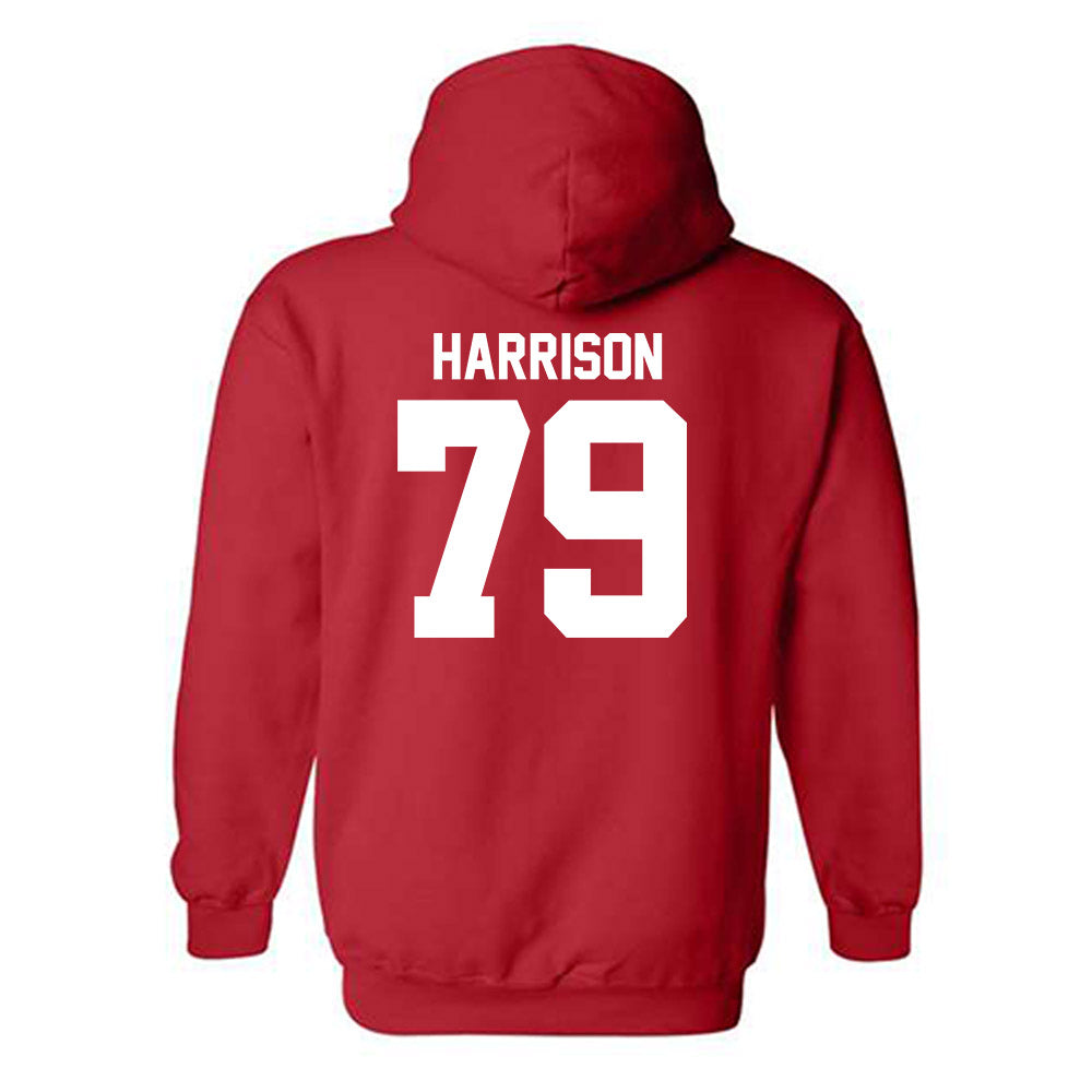 Utah - NCAA Football : Alex Harrison - Red Replica Shersey Hooded Sweatshirt