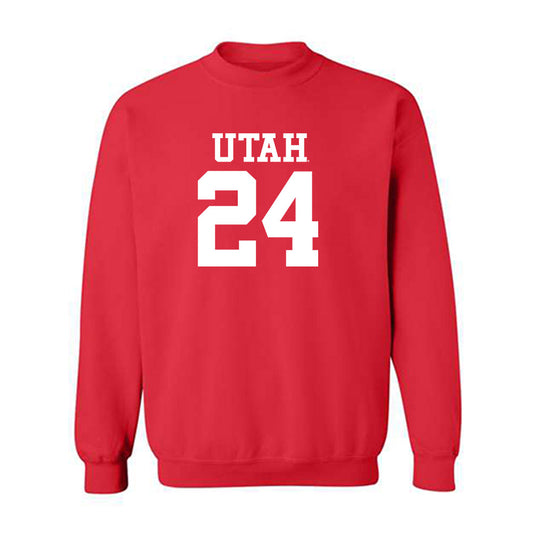 Utah - NCAA Football : Darrien Stewart - Red Replica Shersey Sweatshirt