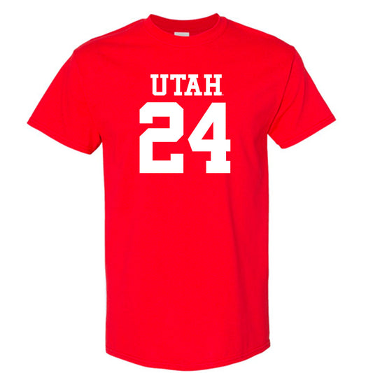 Utah - NCAA Football : Darrien Stewart - Red Replica Shersey Short Sleeve T-Shirt