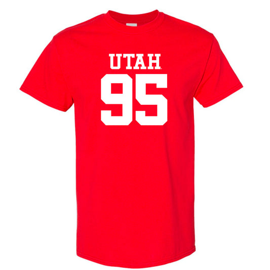 Utah - NCAA Football : Aliki Vimahi - Red Replica Shersey Short Sleeve T-Shirt