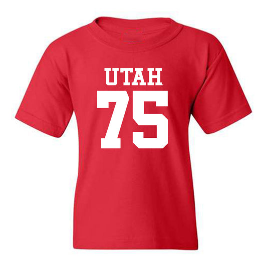 Utah - NCAA Football : Roger Alderman - Youth T-Shirt Replica Shersey