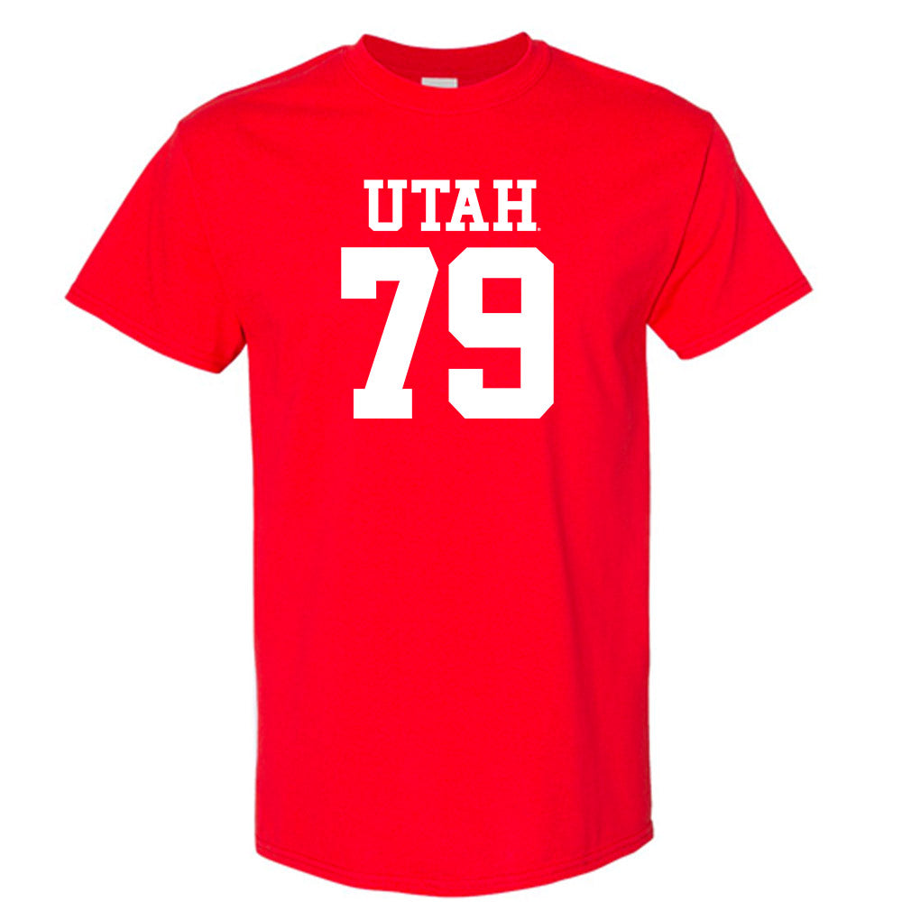 Utah - NCAA Football : Alex Harrison - Red Replica Shersey Short Sleeve T-Shirt