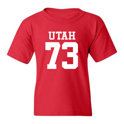 Utah - NCAA Football : Tanoa Togiai - Red Replica Shersey Youth T-Shirt