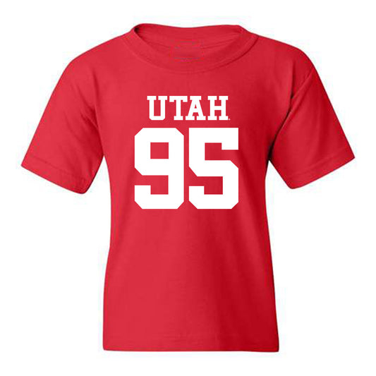 Utah - NCAA Football : Aliki Vimahi - Red Replica Shersey Youth T-Shirt