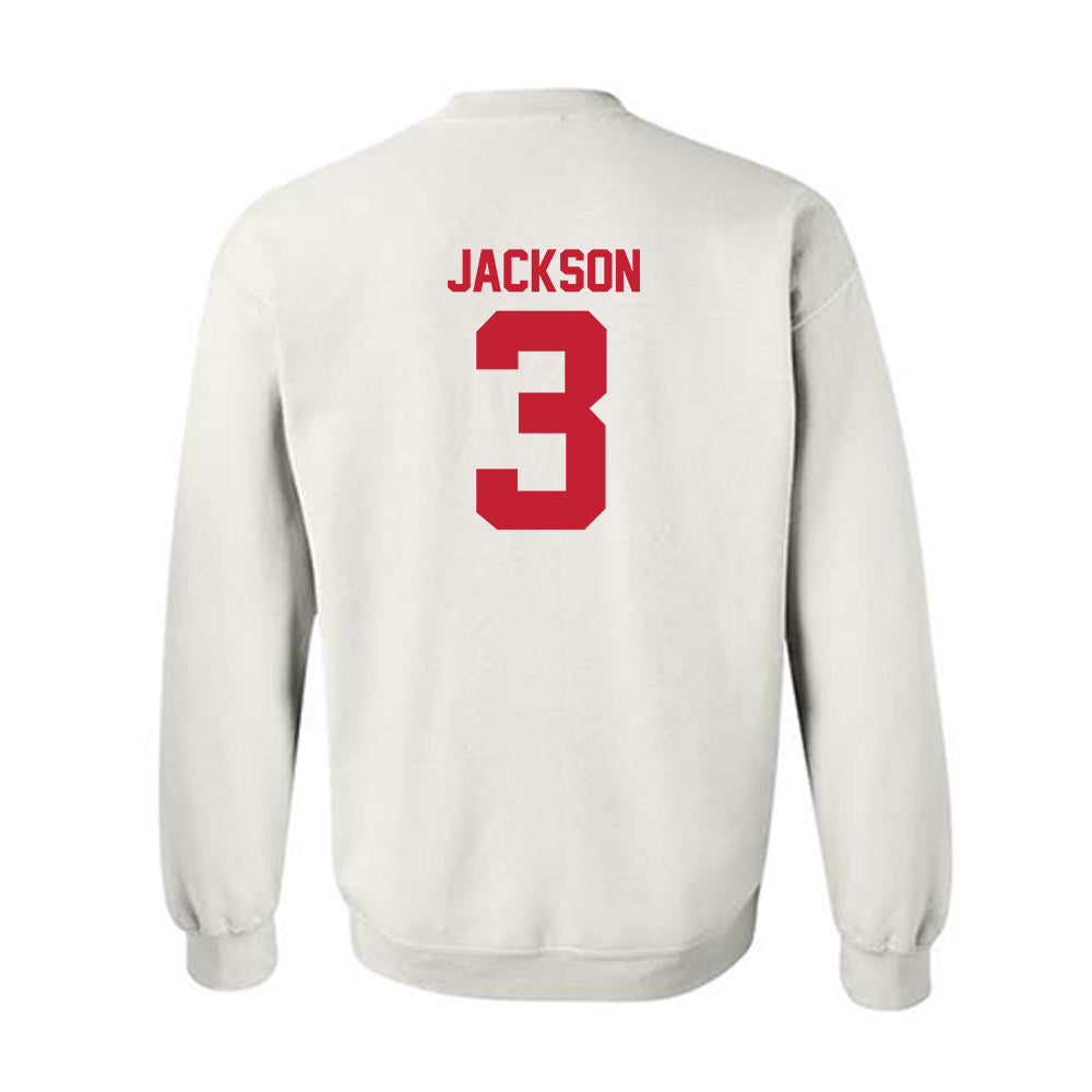 Utah - NCAA Football : Ja'Quinden Jackson - White Replica Shersey Sweatshirt