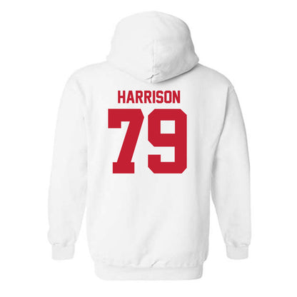 Utah - NCAA Football : Alex Harrison - White Replica Shersey Hooded Sweatshirt