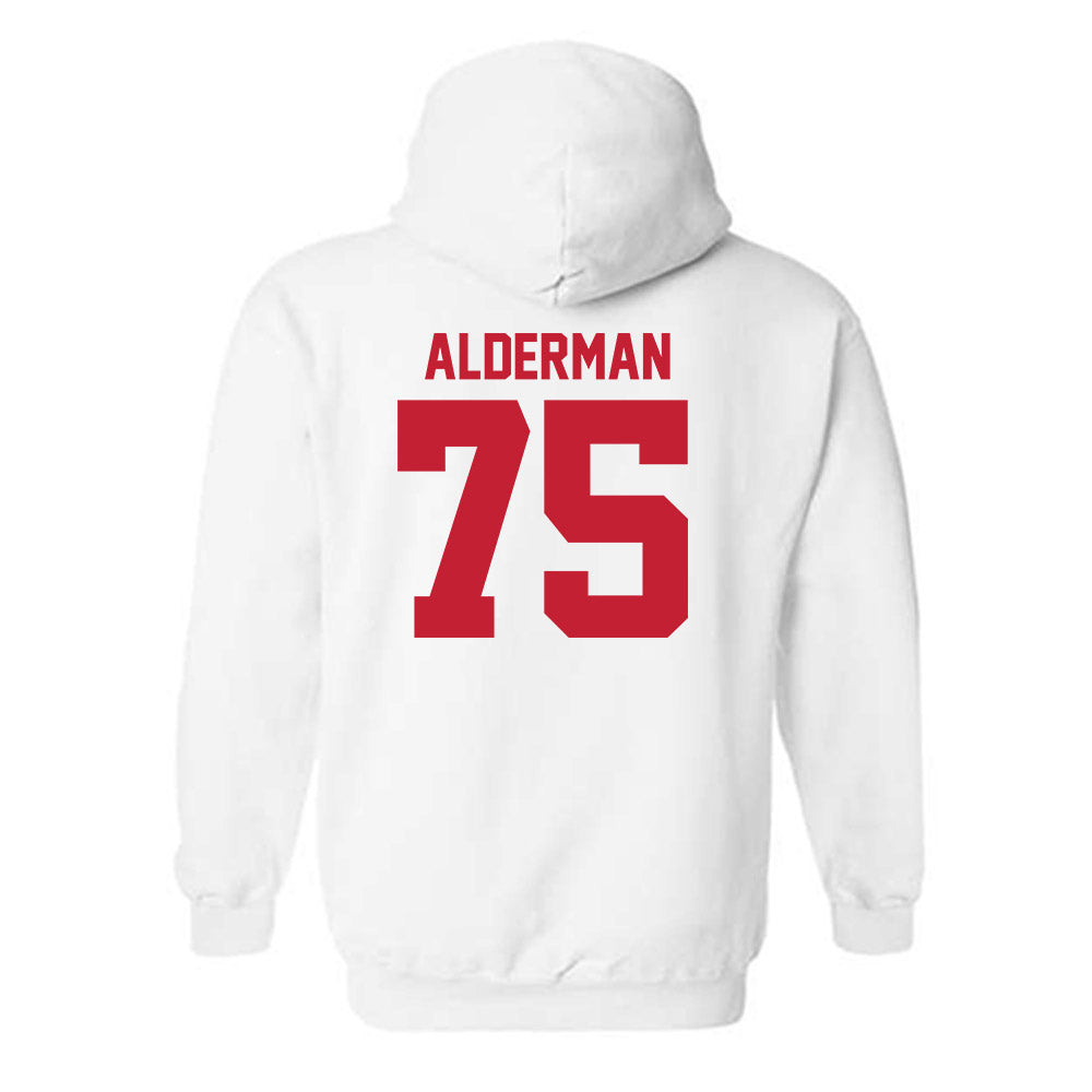 Utah - NCAA Football : Roger Alderman - Hooded Sweatshirt Replica Shersey