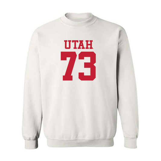 Utah - NCAA Football : Tanoa Togiai - White Replica Shersey Sweatshirt
