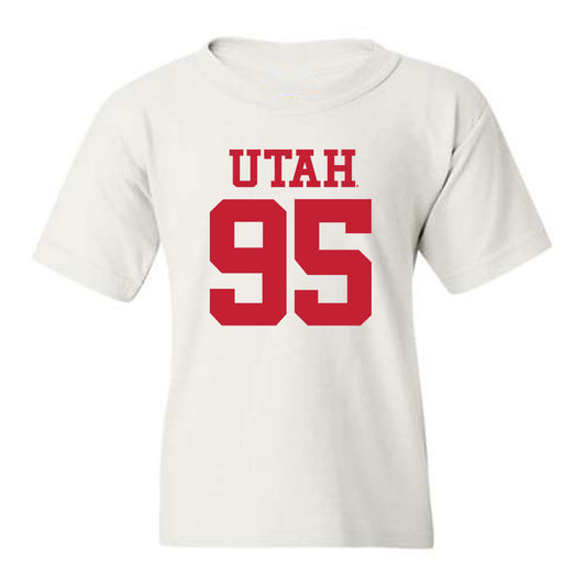 Utah - NCAA Football : Aliki Vimahi - White Replica Shersey Youth T-Shirt
