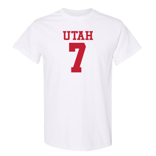 Utah - NCAA Football : Van Fillinger - White Replica Shersey Short Sleeve T-Shirt