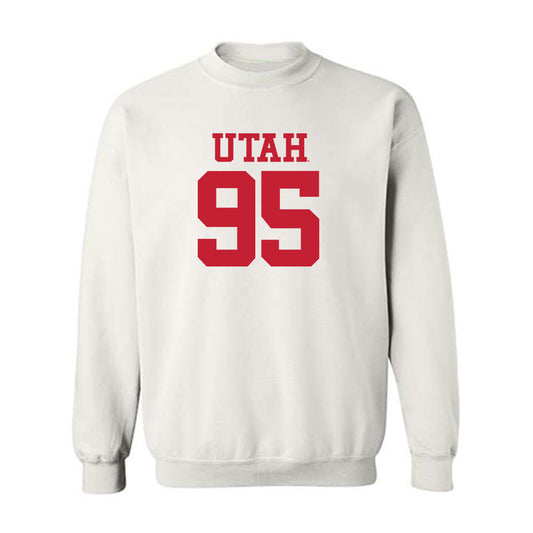 Utah - NCAA Football : Aliki Vimahi - White Replica Shersey Sweatshirt