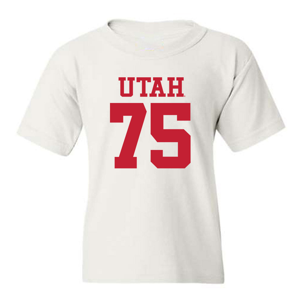 Utah - NCAA Football : Roger Alderman - Youth T-Shirt Replica Shersey