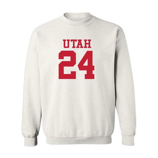 Utah - NCAA Football : Darrien Stewart - White Replica Shersey Sweatshirt