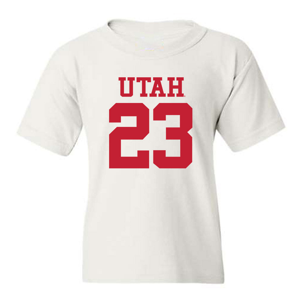 Utah - NCAA Football : Faybian Marks - Youth T-Shirt Replica Shersey