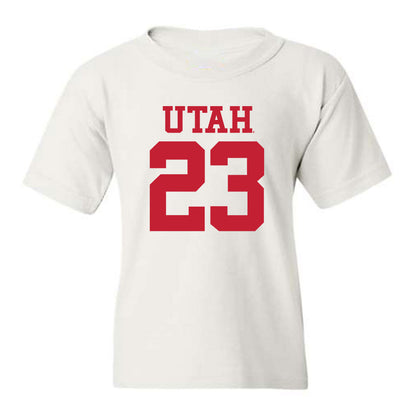 Utah - NCAA Football : Faybian Marks - Youth T-Shirt Replica Shersey